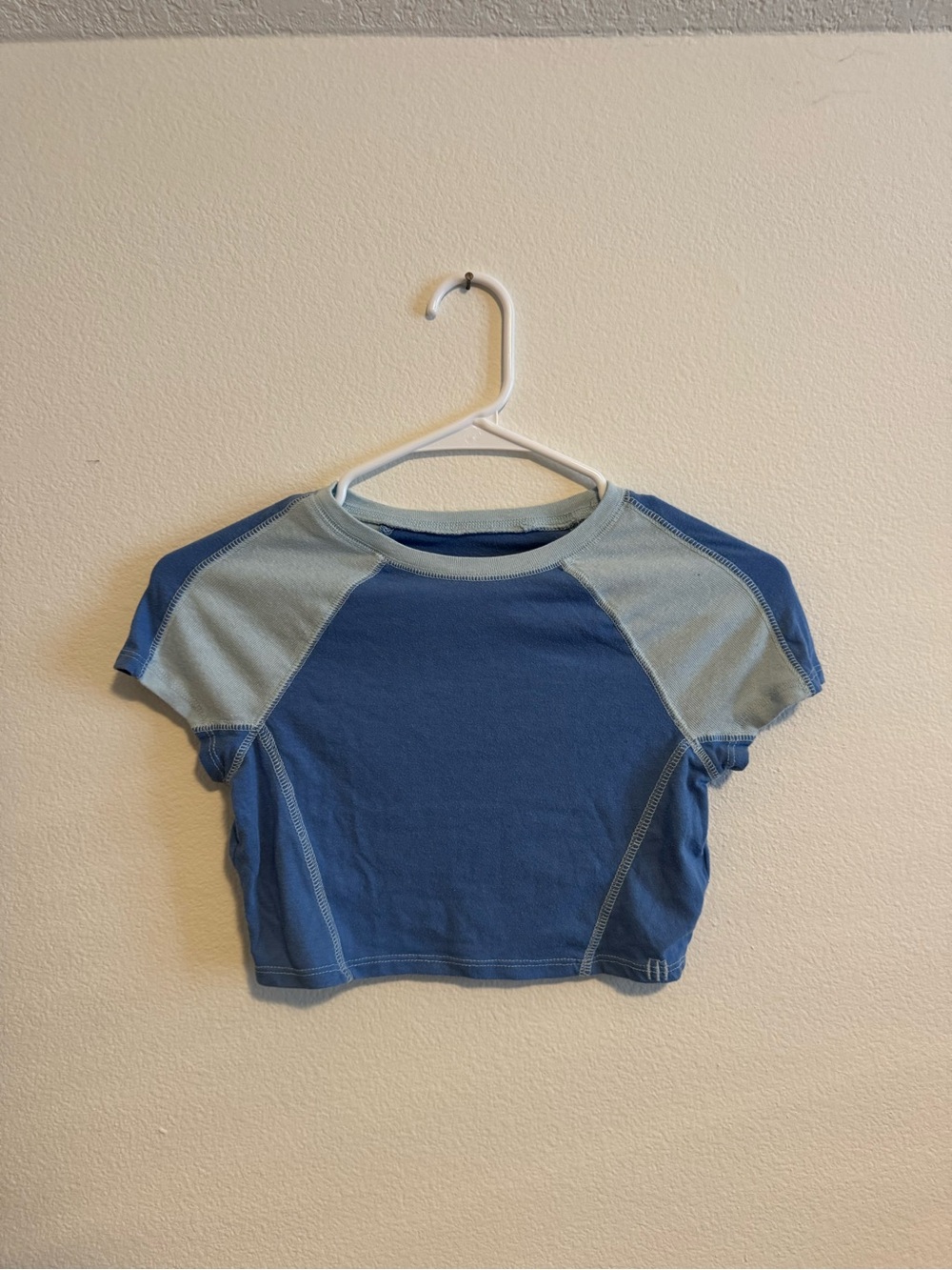 BDG Two-Tone Blue Crop Top